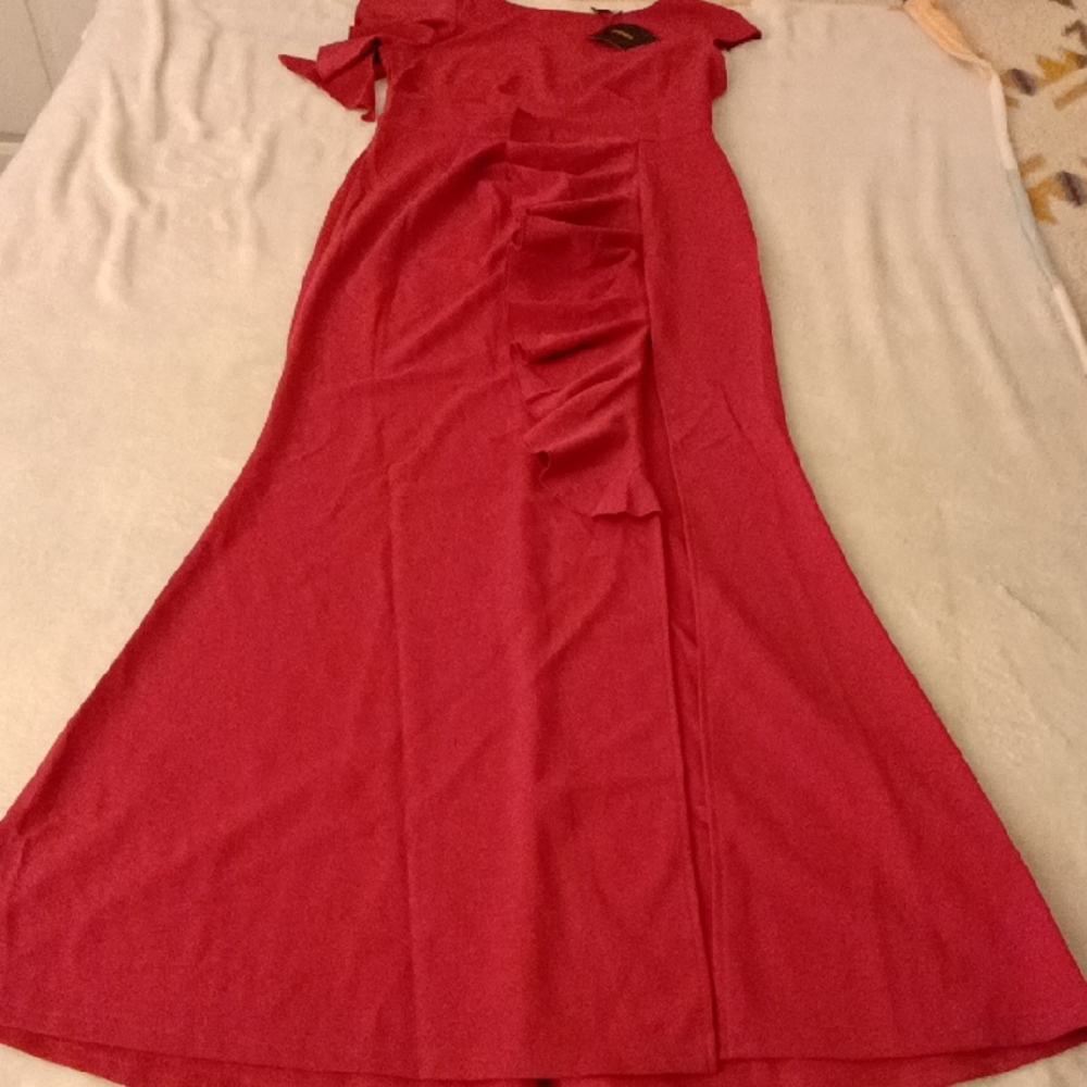 Elegant Red Women's Dress